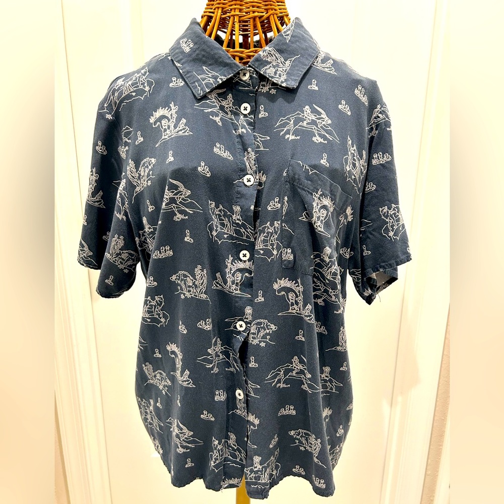 Princess Mononoke Button Up Shirt